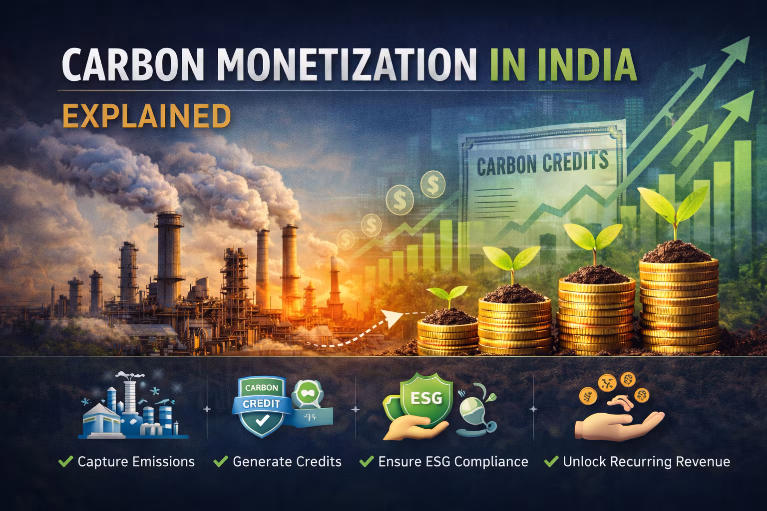 Carbon Monetization India: How Industries Can Turn Emissions into Revenue