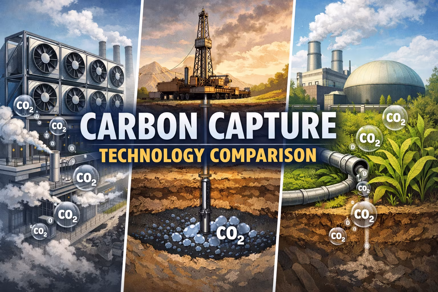 Carbon Capture Technology Comparison: Choosing the Right System for Your Facility